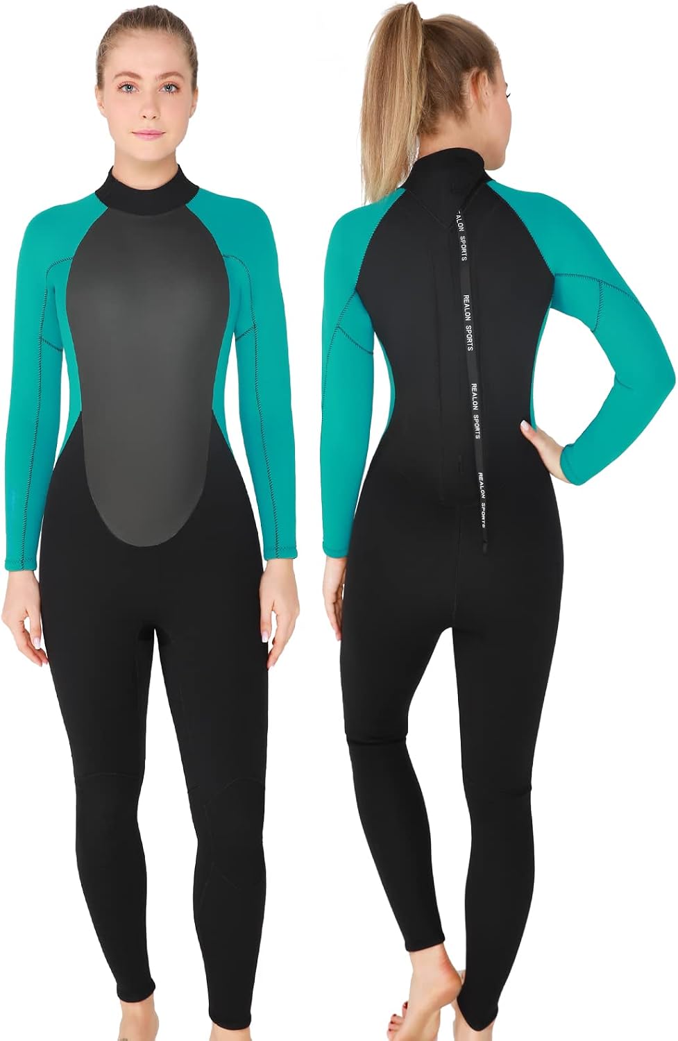 AUCT 21832 - $133 Mens Womens Wetsuit 5/4mm Neoprene Scuba Diving Long Sleeve Back Zipper Thermal Wet S