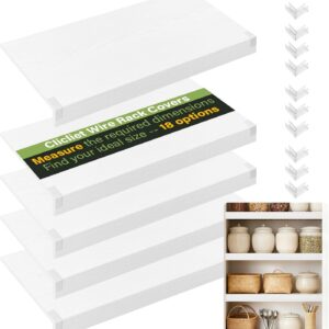 AUCT 20509 - $86 CLICLIE Wire Shelf Covers, 26" W X 12" D PVC Wire Rack Covers for Pantry