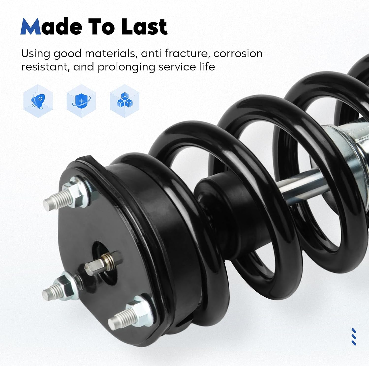 AUCT 22011 - $134 Front Complete Struts Assembly w/Coil Spring Shock Absorber Fit for Dodge Ram 1500 20 - Image 3