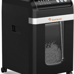 AUCT 22626 - $300 Bonsaii 200-Sheet Auto Feed Micro Cut Heavy Duty Paper Shredder for Office