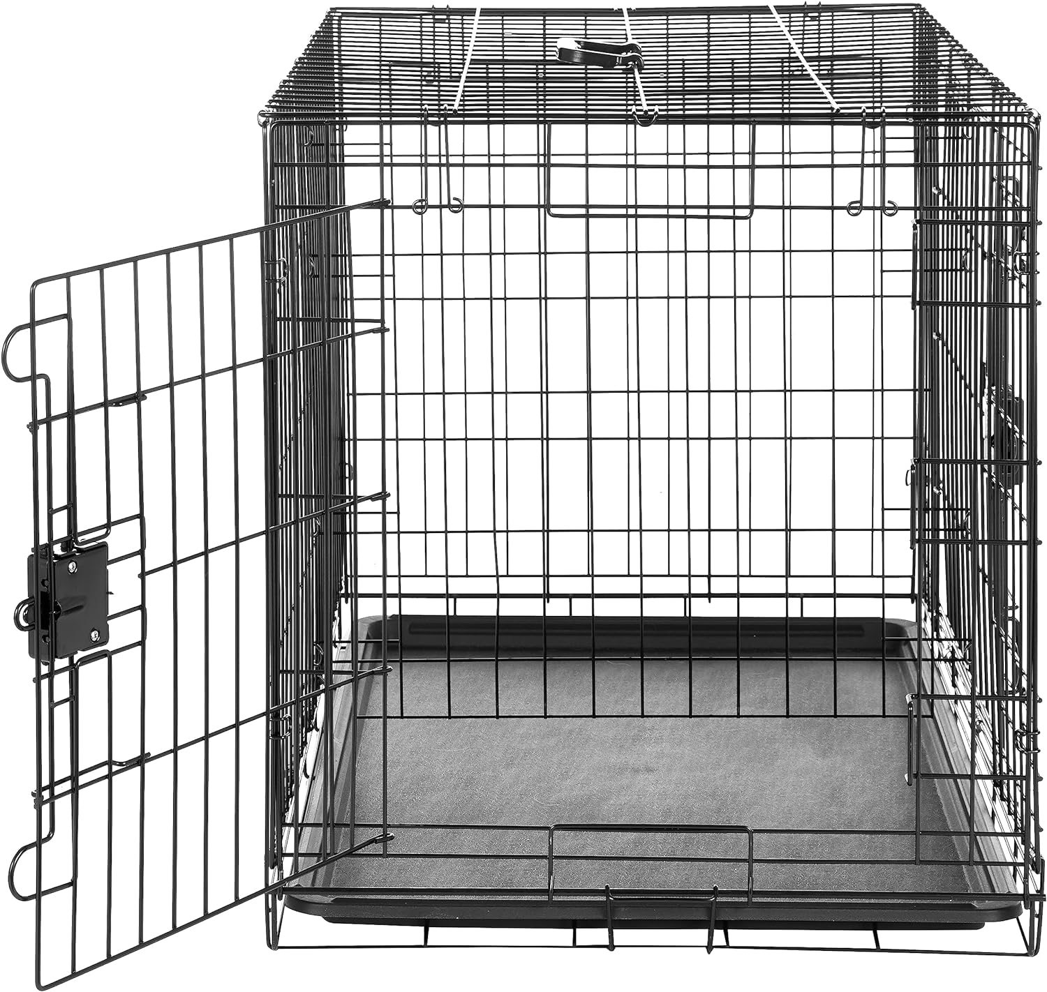 AUCT 22270 - $53 Amazon Basics Portable, Easy to Assemble, Foldable Metal Wire Dog Crate with Removable - Image 3