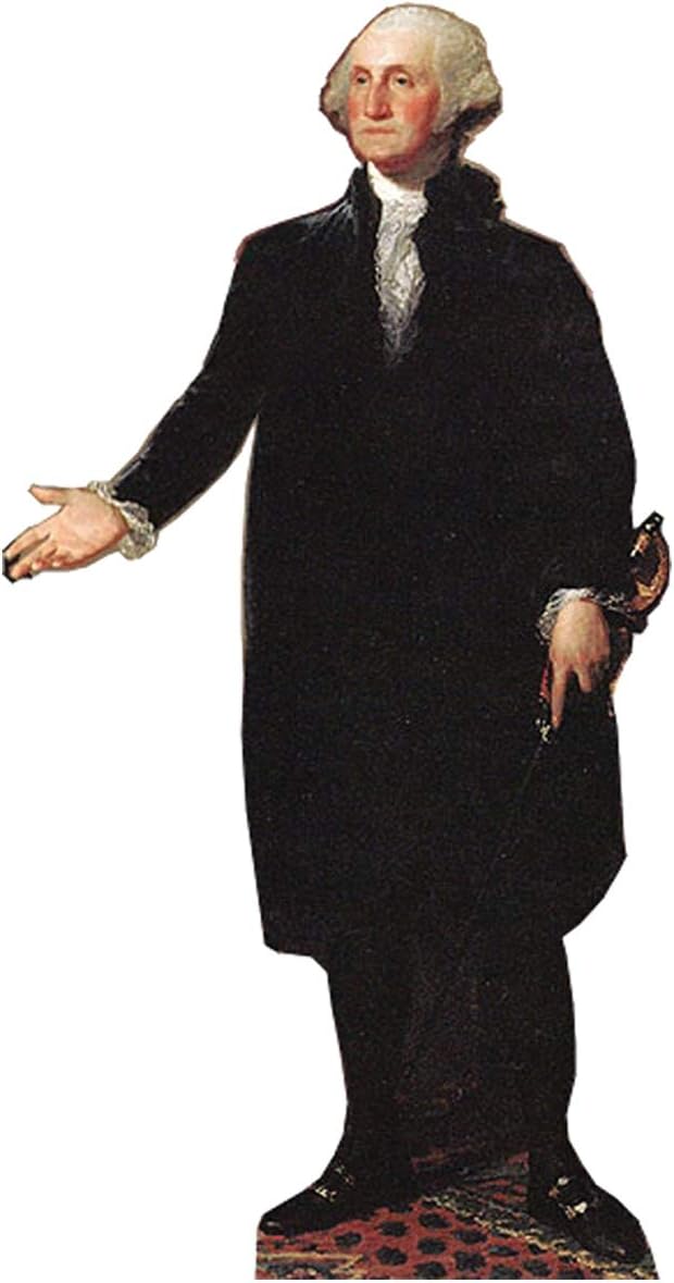 AUCT 20945 - Cardboard People President George Washington Life Size Cardboard Cutout Standup