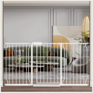 AUCT 21395 - $119 Fairy Baby 57.5-62 Inch Extra Wide Baby Gates Pressure Mounted Auto Close