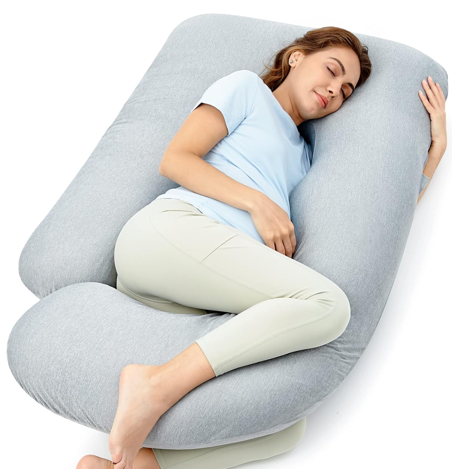 AUCT 20800 - $65 Momcozy Cooling Pregnancy Pillow - U Shaped Full Body Maternity Pillow