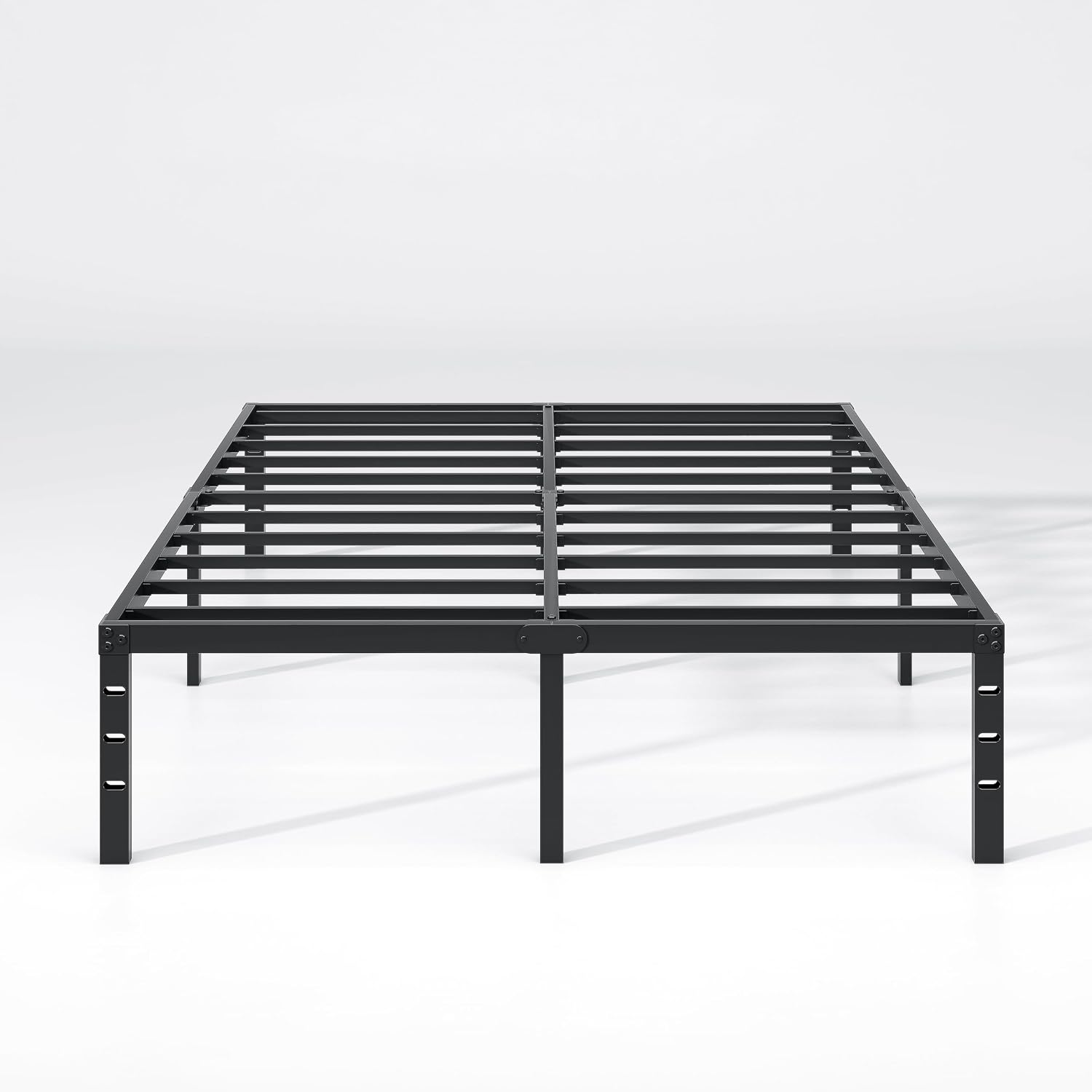 AUCT 20898 - $61 NEW JETO Metal Bed Frame,Queen Size Bed Frame with Storage Space,12 Inch