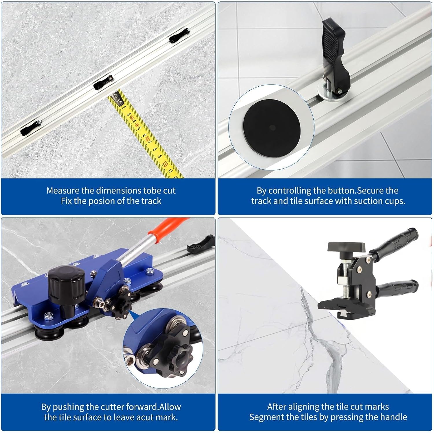 AUCT 22467 - $250 110" Large Format Manual Tile Cutter, Professional Porcelain & Ceramic Tile Cutting T - Image 3