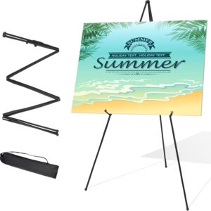 AUCT 22488 - Easel Stand for Wedding Sign & Poster Display 63' Portable Art Easel for Floor Adjustable