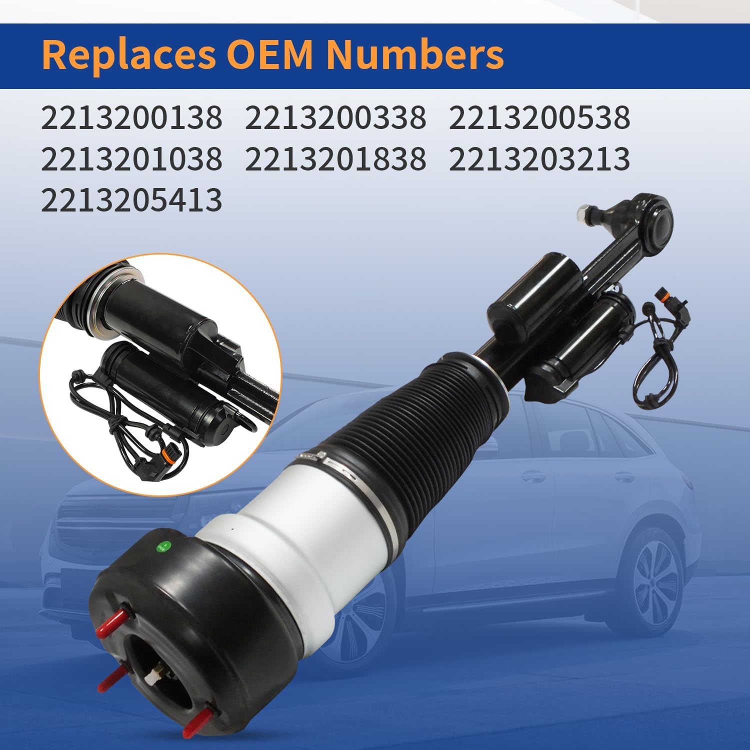 AUCT 22061 - $186 Front Right Air Suspension Strut Spring Shock Absorber Compatible for 4Matic 2005-201 - Image 4