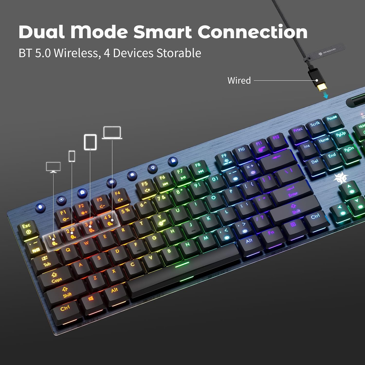 AUCT 22285 - Hexgears GK1702 Full Size Low Profile Mechanical Keyboard - Linear - Image 3