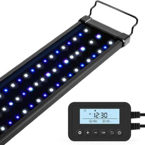 AUCT 22641 - $68 NICREW ClassicLED Marine Saltwater Aquarium Light, 36W for 36 48 inch Tanks