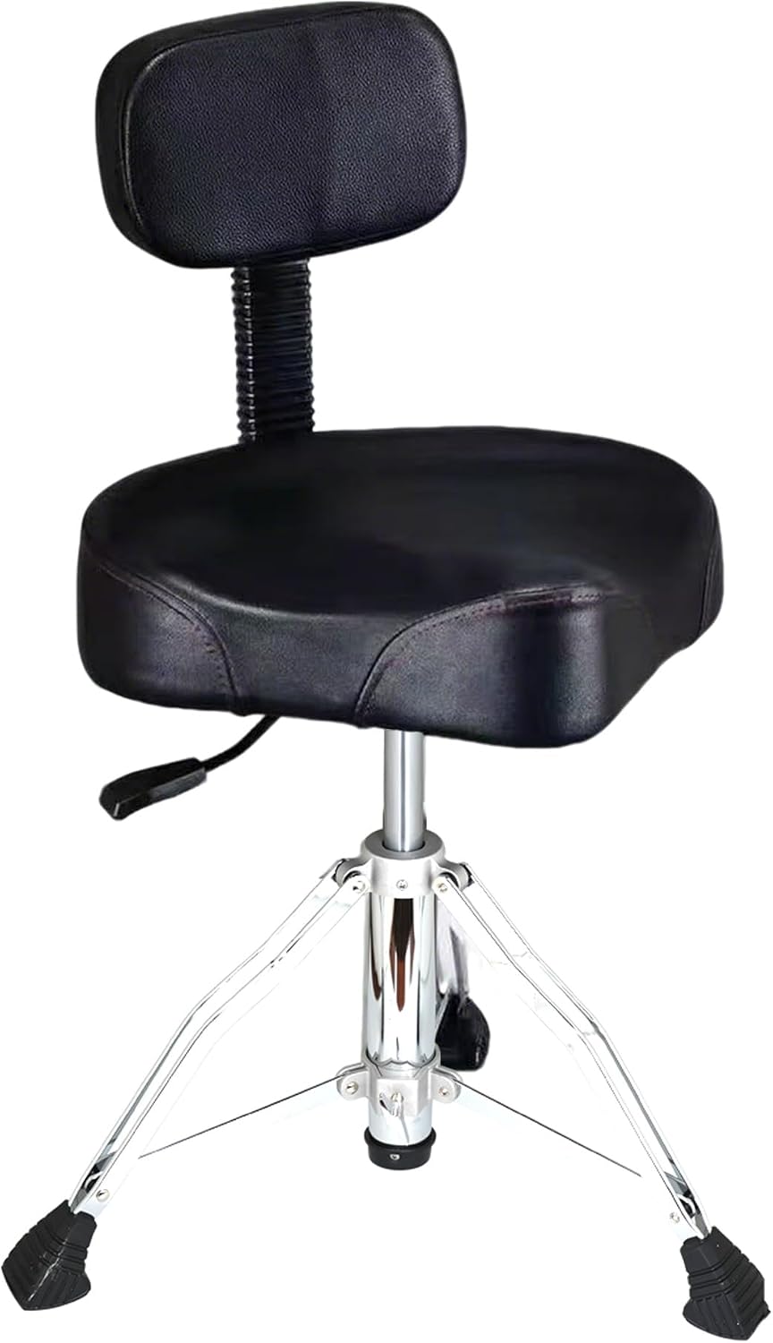 AUCT 20264 - $92 Heavy Duty Hydraulic Adjustable Drum Throne with Backrest for Adults