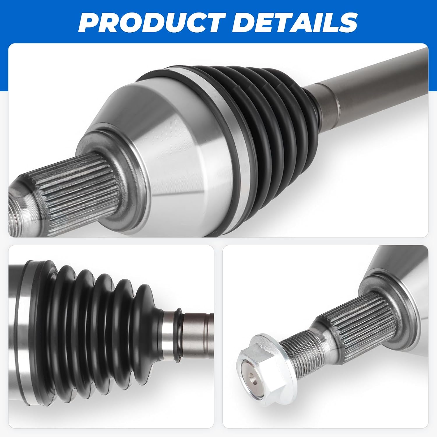 AUCT 22499 - $111 TadaMark New Front Pair CV Axle Shaft, 08-17 for Acadia & Enclave 3.6L - Image 3