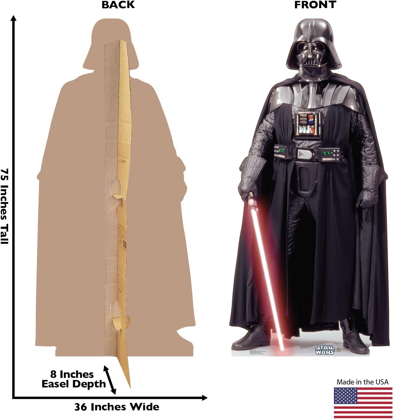 AUCT 20946 - Cardboard People Darth Vader Life Size Cardboard Cutout Standup - Star Wars Classics (IV - - Image 2