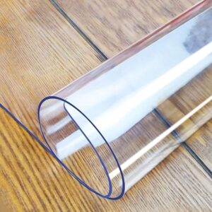 AUCT 22571 - $93 LovePads Clear Table Cover Protector 40 x 108 Inch, 2mm Thick Plastic Mat