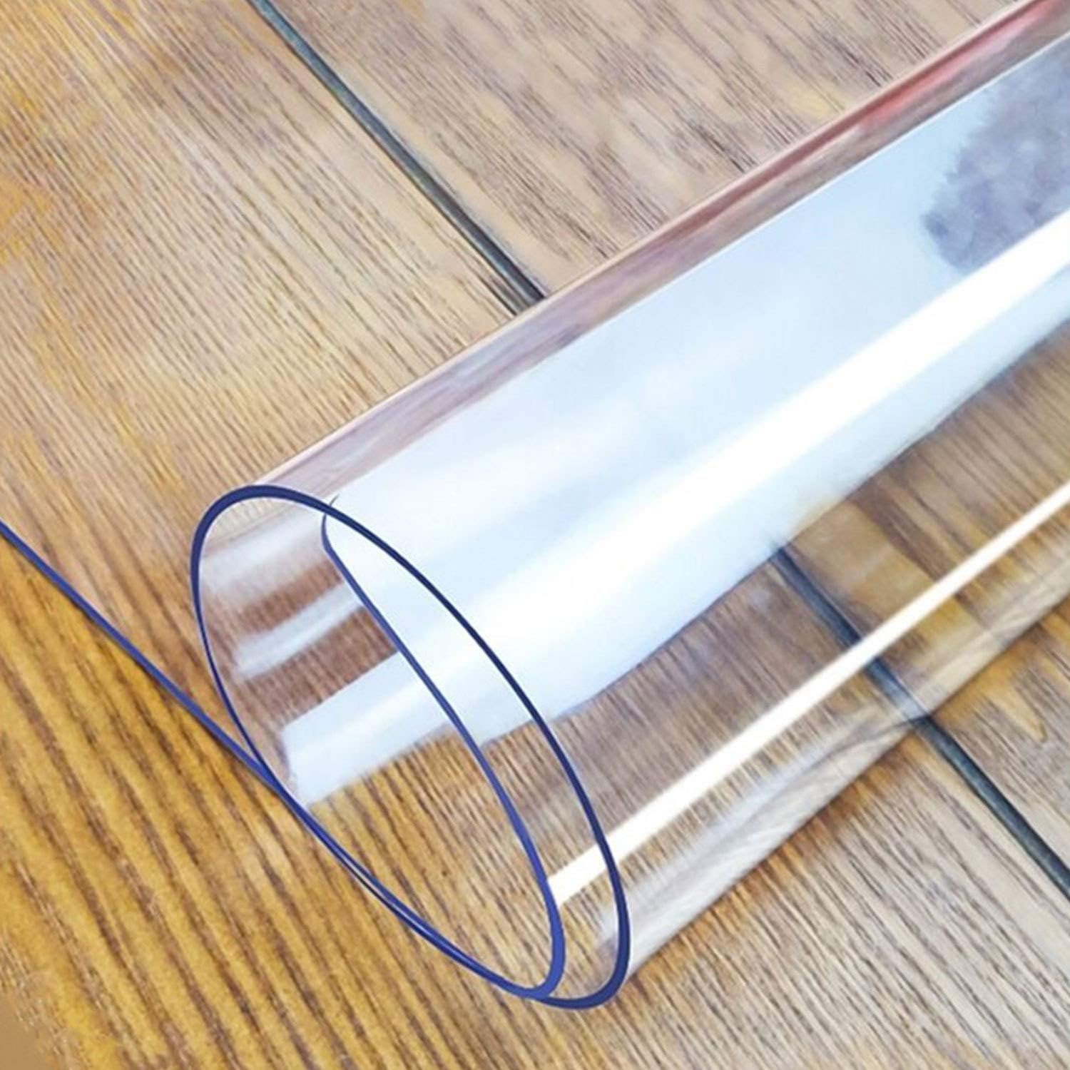 AUCT 22571 - $93 LovePads Clear Table Cover Protector 40 x 108 Inch, 2mm Thick Plastic Mat