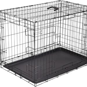 AUCT 22270 - $53 Amazon Basics Portable, Easy to Assemble, Foldable Metal Wire Dog Crate with Removable