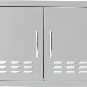 AUCT 22670 - $175 Stanbroil 30" x 21" Vented Double Access Door for Outdoor Kitchen