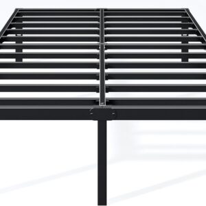 AUCT 20942 - $61 Hafenpo 14 Inch King Bed Frame, Under Bed Storage, Black