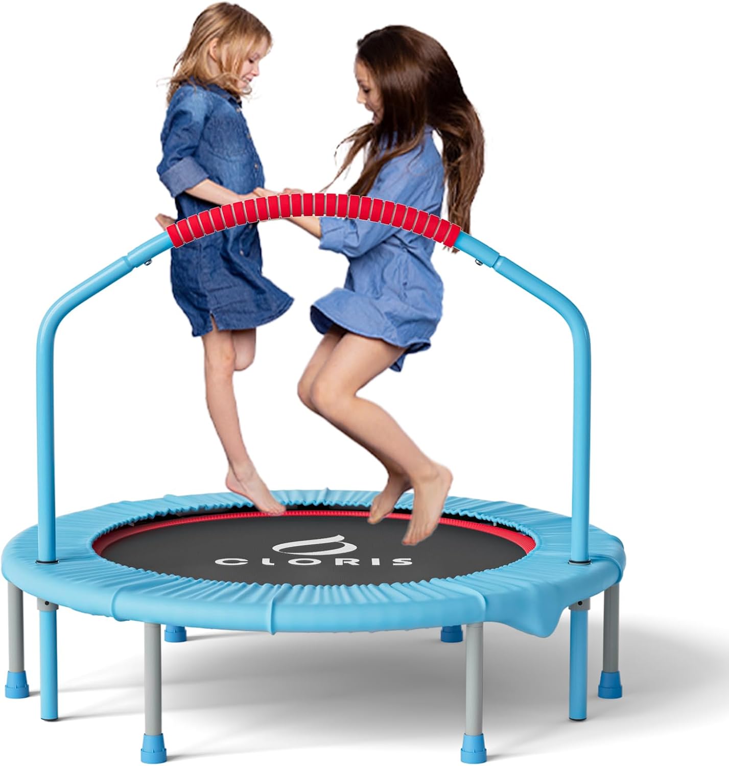 AUCT 22054 - $100 CLORIS 38in/48in Folding Trampoline - Max Load 220lbs / 450lbs Trampoline Rebounder T
