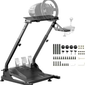 AUCT 22137 - Grefinity Racing Wheel Stand, Height Adjustable Steering Wheel Stand