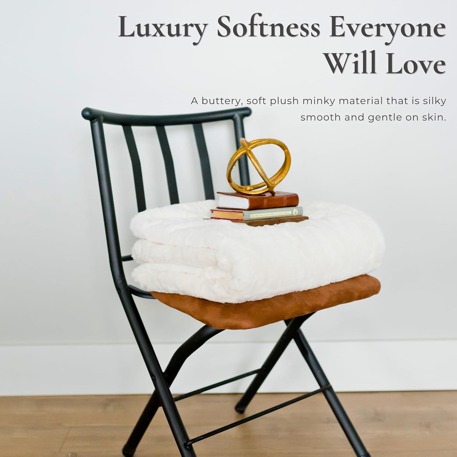 AUCT 22551 - GRACED SOFT LUXURIES Faux Fur Throw Blanket Soft Ivory L 50x60 - Image 3