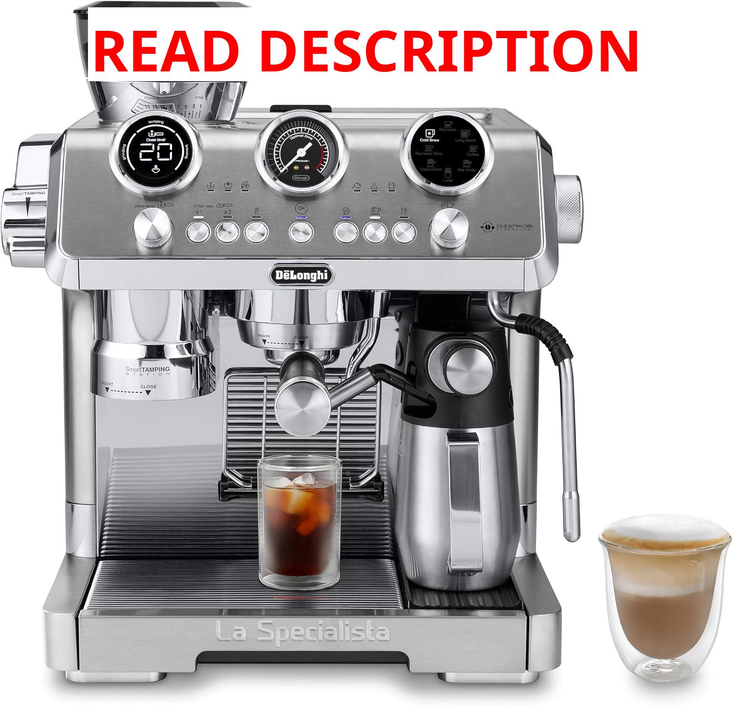 AUCT 22421 - $1300 De'Longhi La Specialista Maestro Espresso Machine with Coffee Grinder