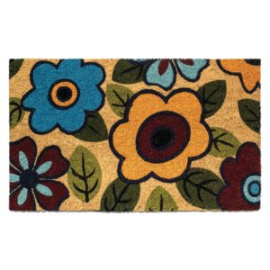 AUCT 22646 - Notrax, Retro Flower, Vinyl-Backed Natural Coir Doormat