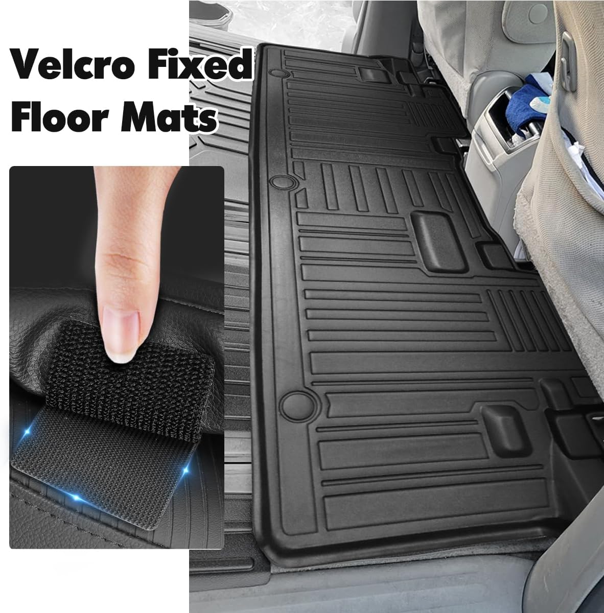AUCT 21999 - $167 Vanseno Compatible for 2013-2020 Toyota Sienna 8 Seat Floor Mats and Cargo Liner Trun - Image 3