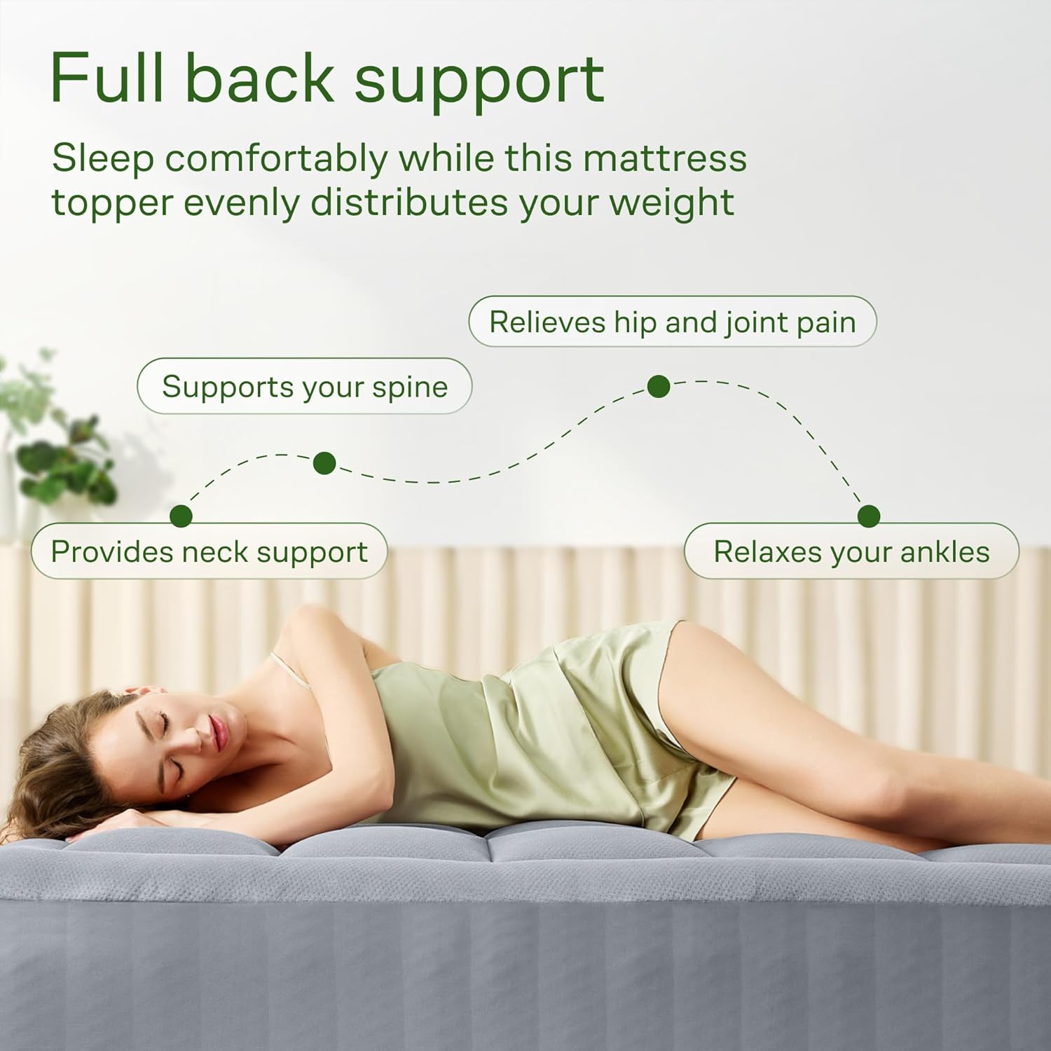 AUCT 20922 - $63 Niagara Sleep Solution Full Ultra Soft Mattress Topper Back Pain Relief - Image 4