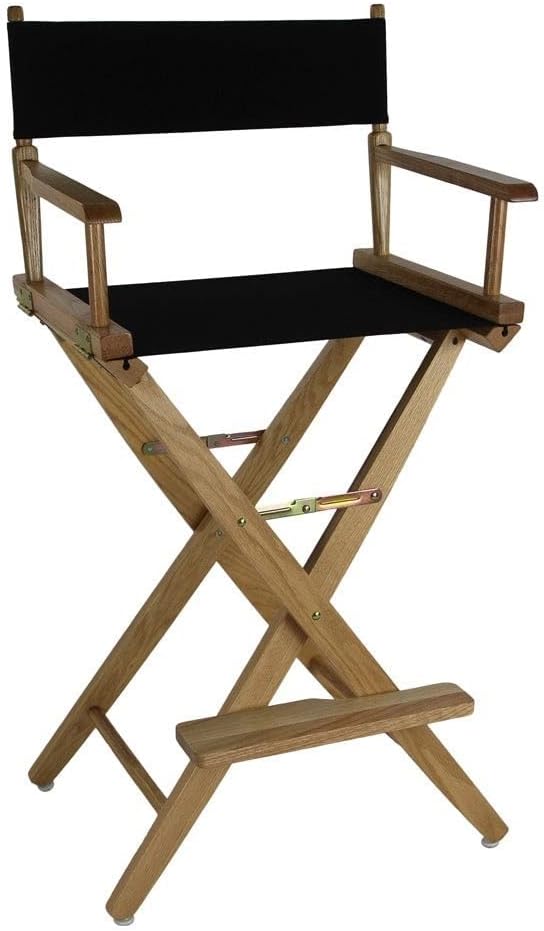 AUCT 22599 - $111 American Trails Extra-Wide Premium 30" Director's Chair Black Frame with Black Canvas - Image 4