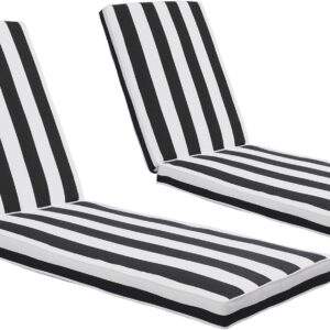 AUCT 21523 - $149 Only choice Chaise Lounge Cushions Outdoor, Fade & Water Resistant Patio Lounge Chair