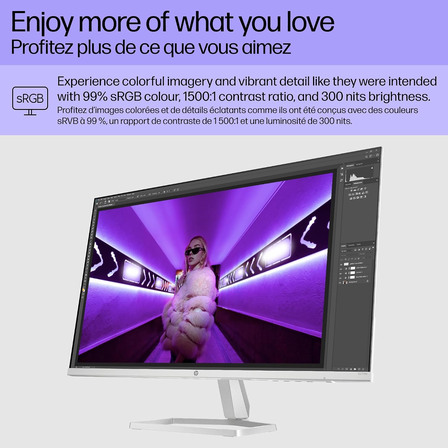 AUCT 21649 - $150 HP Series 5 27 inch FHD Monitor, Full HD Display (1920 x 1080), IPS Panel, 99% sRGB, - Image 3