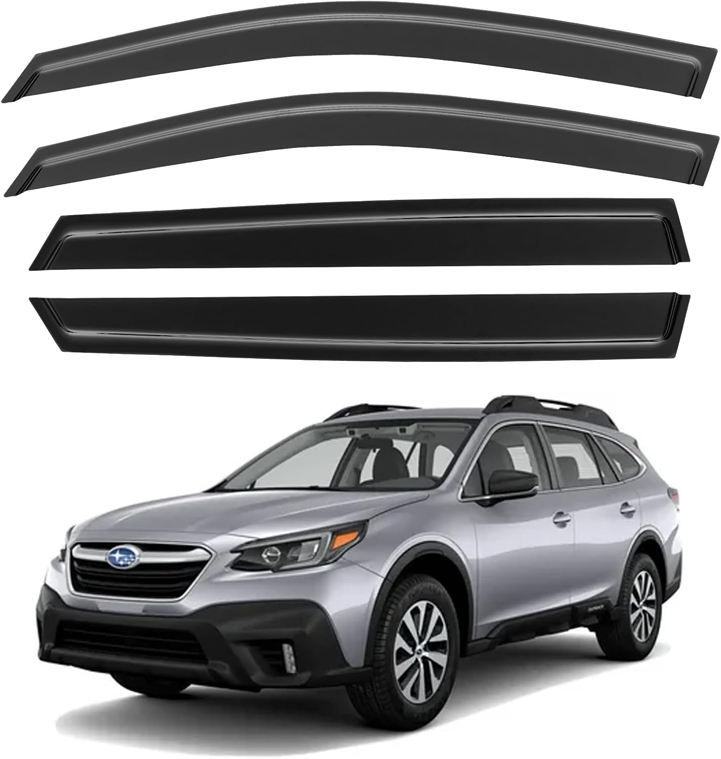 AUCT 22337 - Window Visors Rain Guards for 2020 2021 2022 2023 2024 2025 Subaru Outback