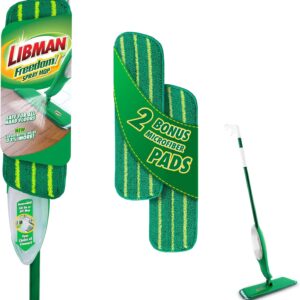 AUCT 21965 - Libman Freedom Spray Mop Kit, Microfiber, 24 Oz Tank, 2 Extra Refills