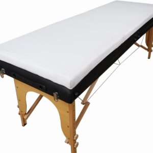 AUCT 20950 - $53 Lash Bed Foam Topper for Massage, 73x24x2 inch White Memory Foam, Removable Cover, Non