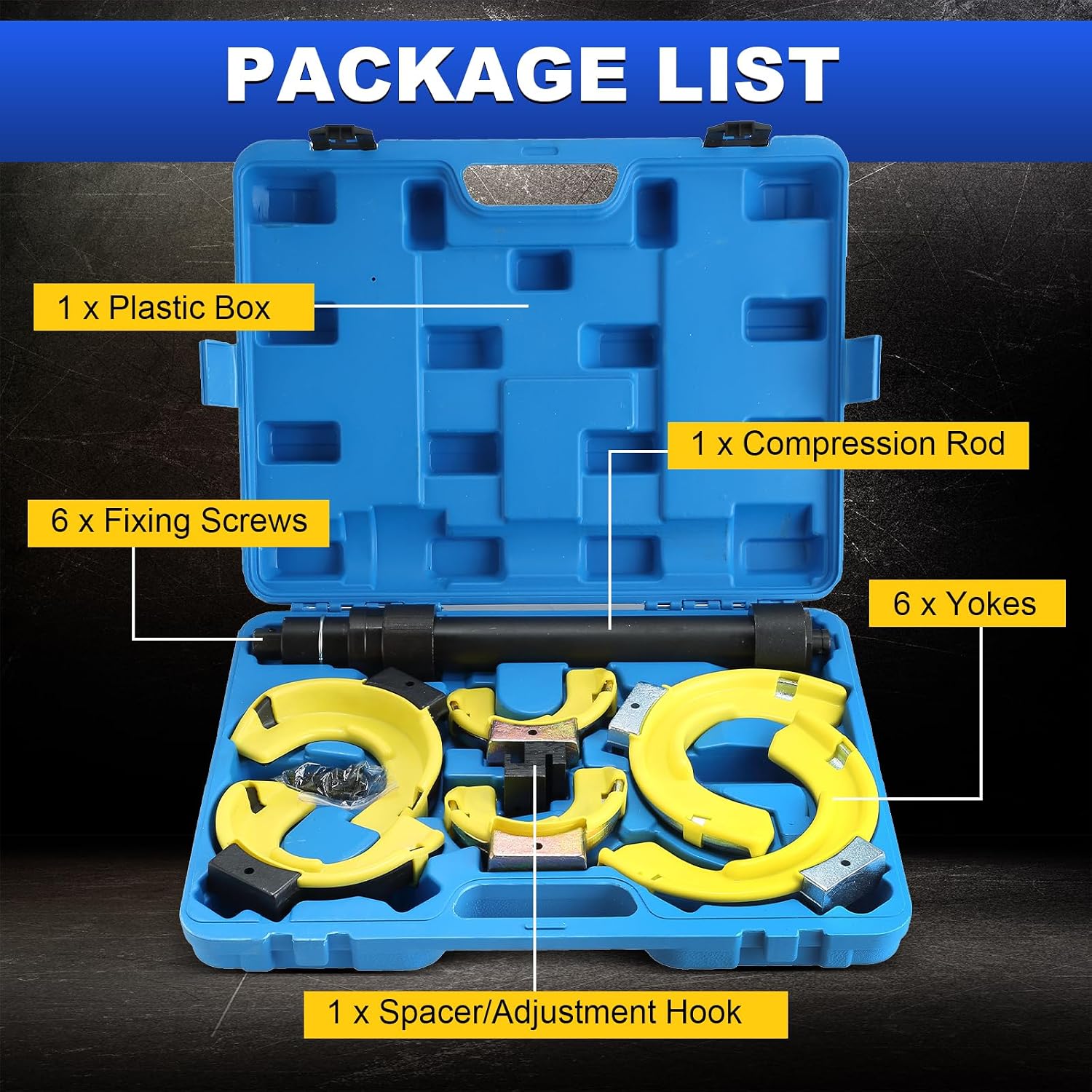 AUCT 20893 - $106 DASBET Macpherson Strut Spring Compressor Kit - Image 2