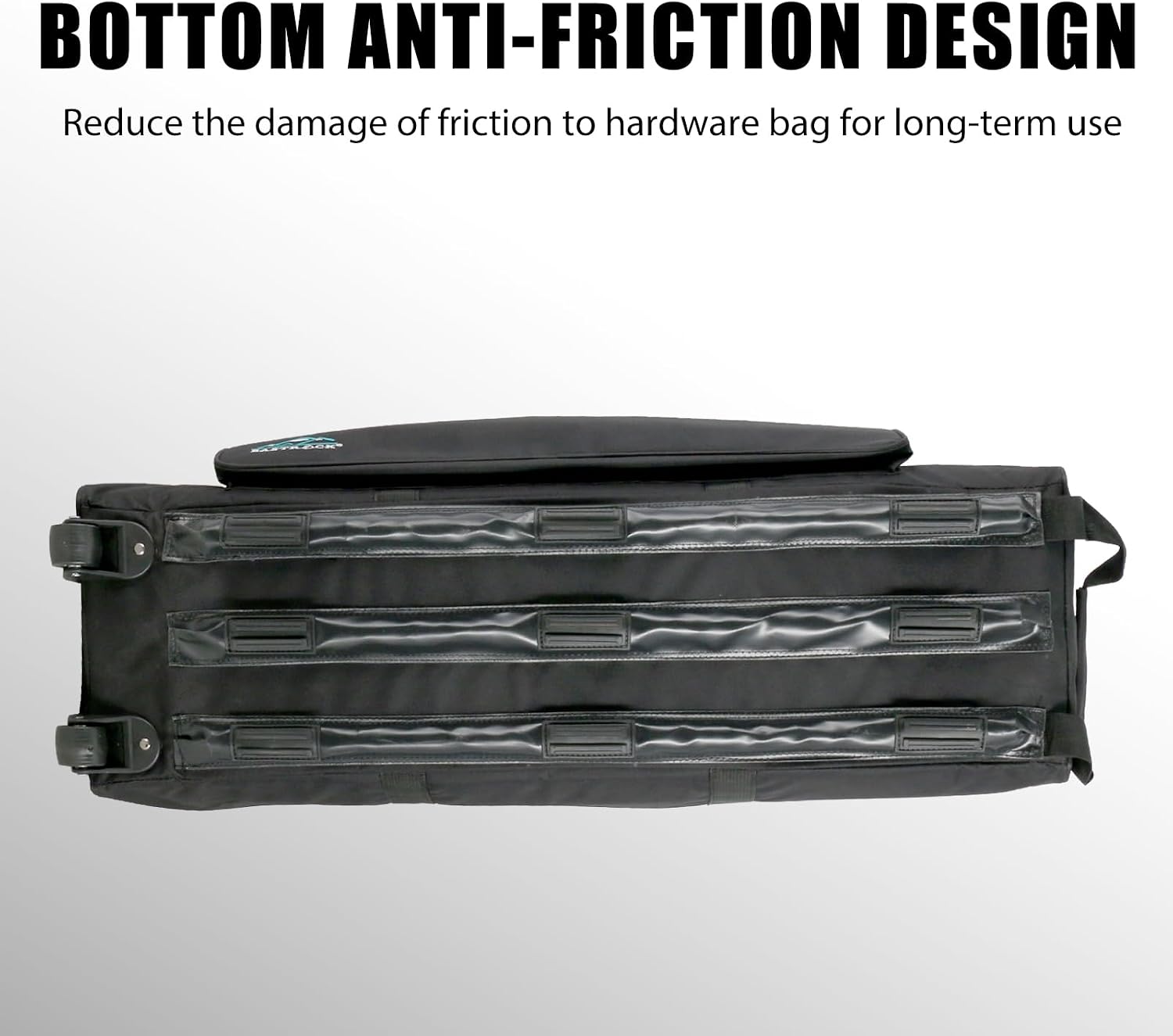 AUCT 20994 - $100 EASTROCK Drum Hardware Bag with Wheels Drum Stand Accessory Bag,Black - Image 4