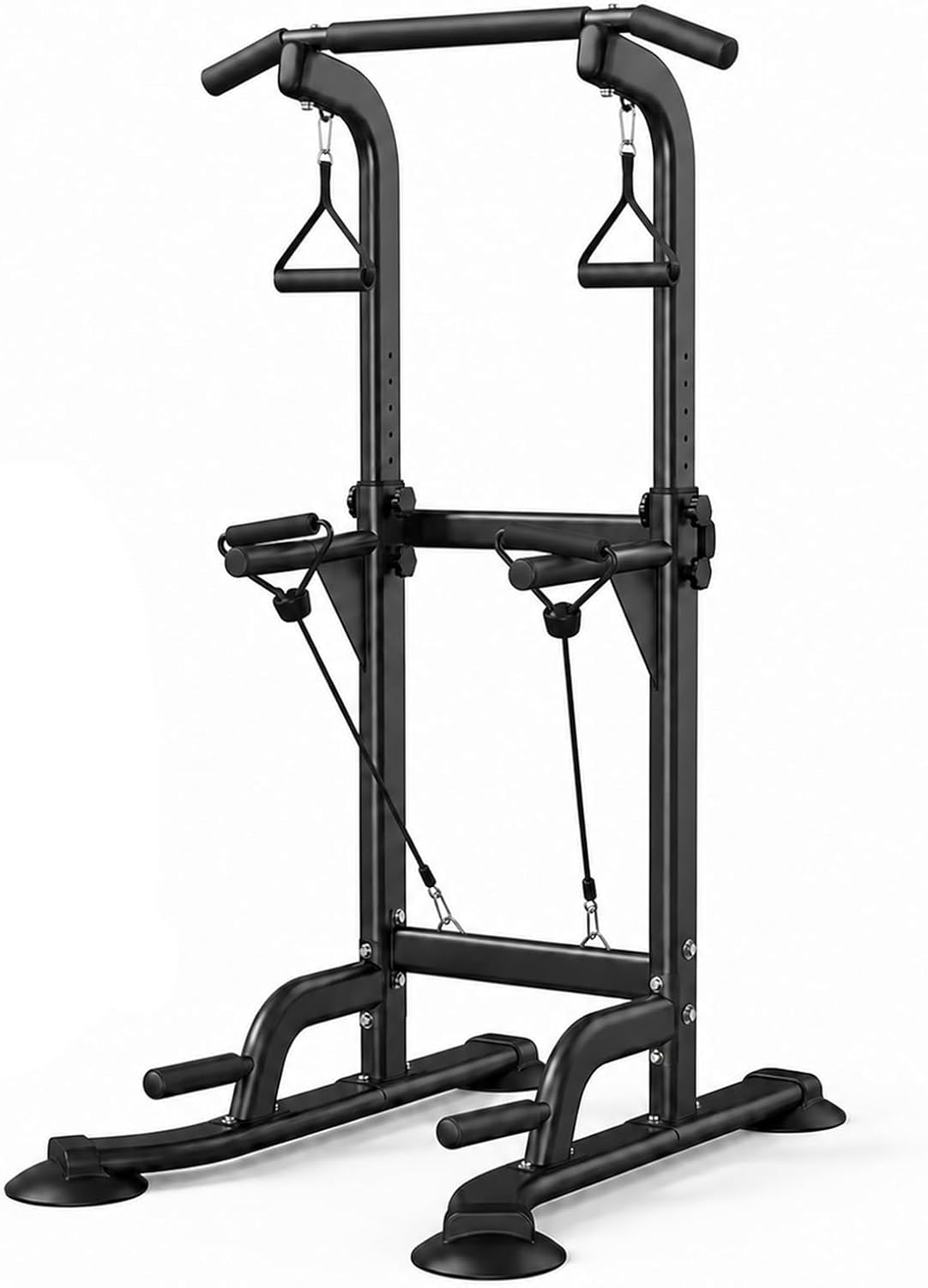 AUCT 21062 - $110 Power Tower Pull Up & Dip Station Multi-Function Home Strength Training Fitness Worko