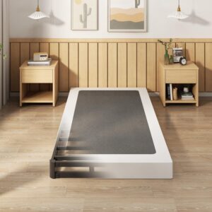 AUCT 21067 - $54 EMODA 5 Inch Twin Box Spring Bed Base Mattress Foundation with Fabric Cover
