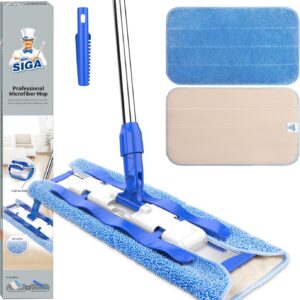 AUCT 22050 - MR.SIGA Professional Microfiber Mop for Hardwood, Laminate Floor Cleaning