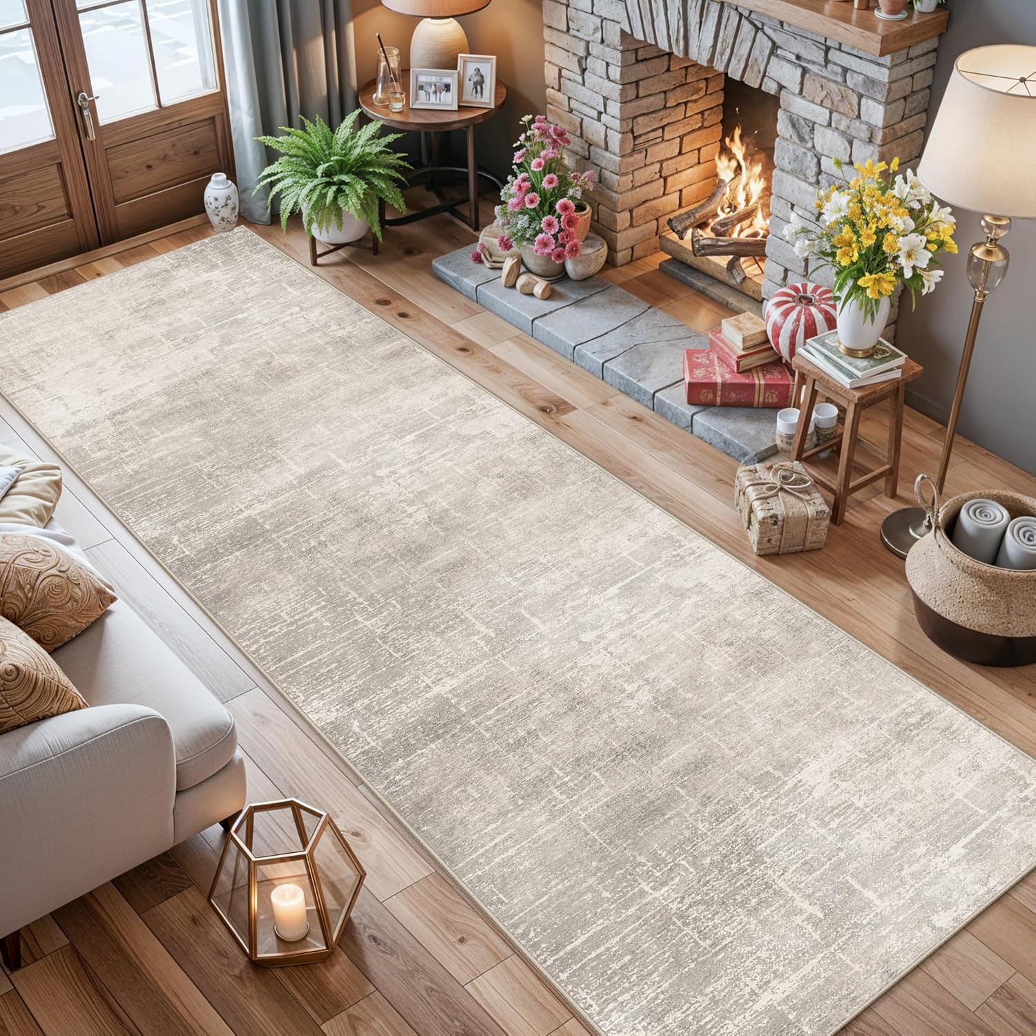 AUCT 21542 - $70 HY HAOYUNLAI 2'6x12 Runner Rugs for Hallways - Soft Kitchen Rug Non-Slip Rug Runner wi - Image 4