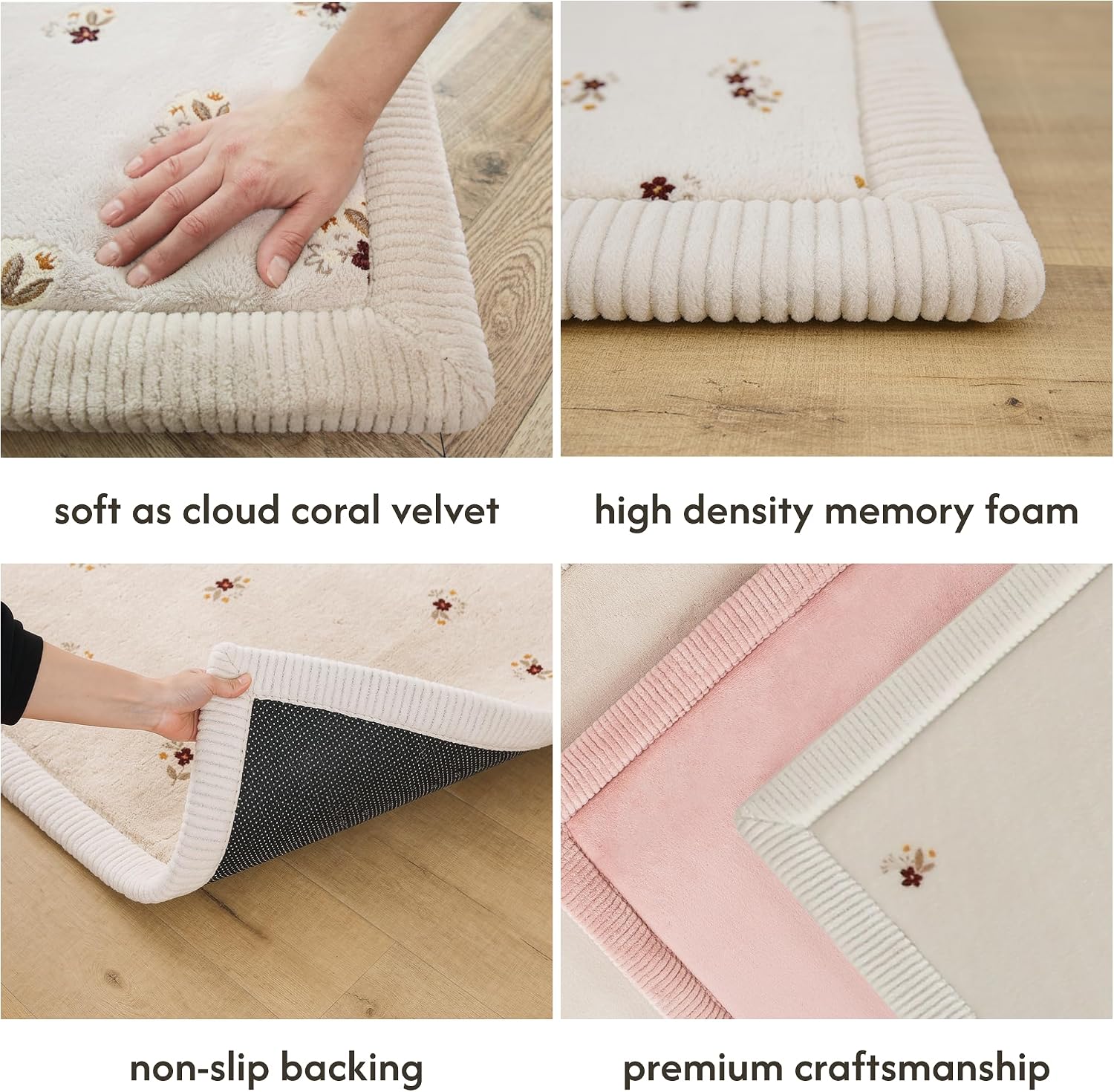AUCT 22316 - $100 Hakuna Matte CloudSoft Baby Play Mat for Floor 60" x 80" Flowers - Image 3