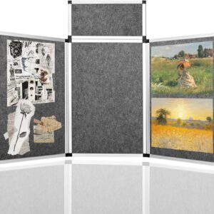 AUCT 22557 - $142 Nisorpa 3+1 Panel Trade Show Presentation Board 70.8 x 35.4 in Desktop Tri Fold Displ