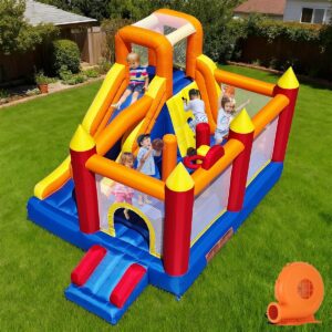 AUCT 22376 - $360 Baralir Inflatable Bounce House with 8.98 * 4.82 Ft Oversized Jump Area