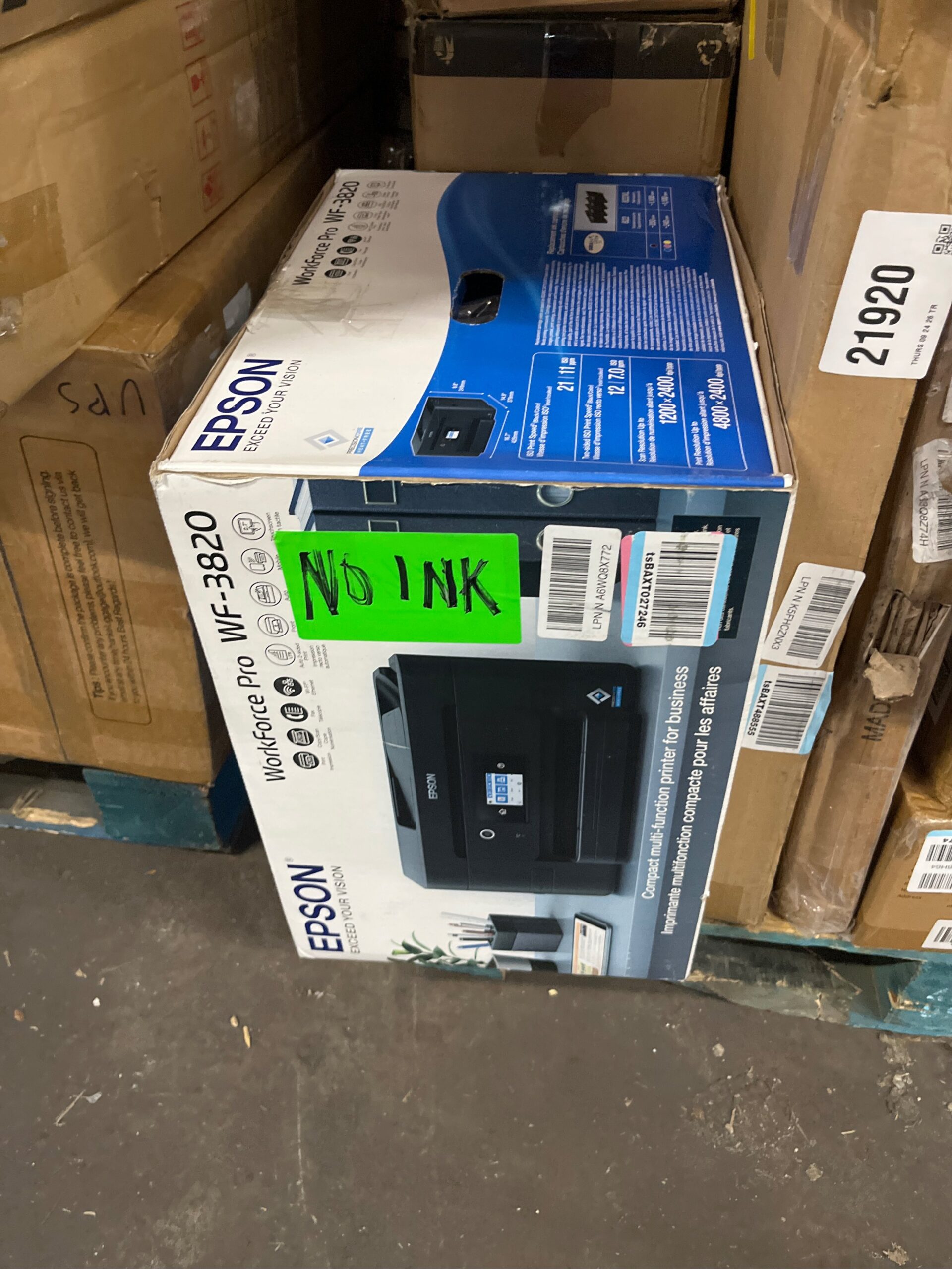 AUCT 21924 - $124 Brother Work Smart 1360 Wireless Color Inkjet All-in-One Print, Scan, Copy - Image 5
