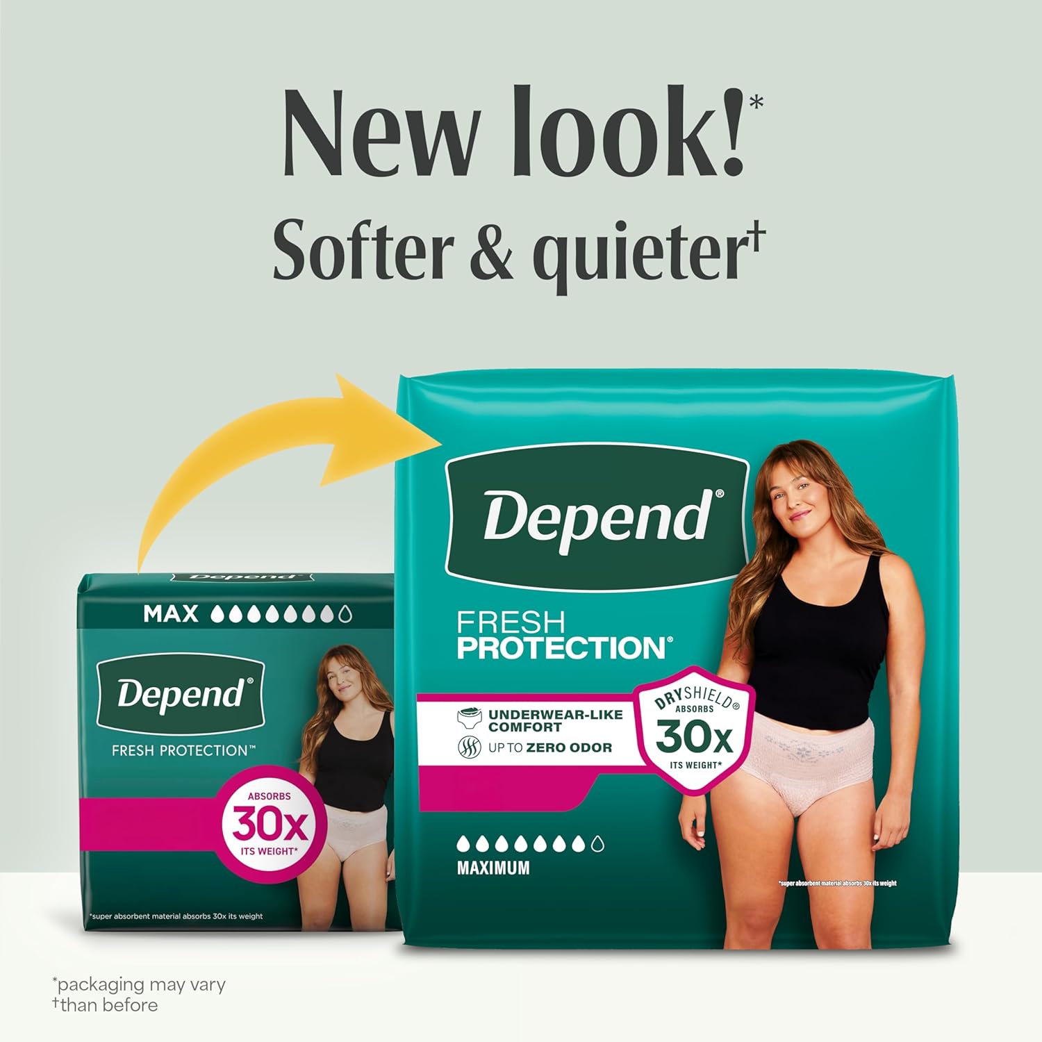 AUCT 22484 - $67 Depend Fresh Protection Adult Diapers for Women, Large, 72 Count - Image 3