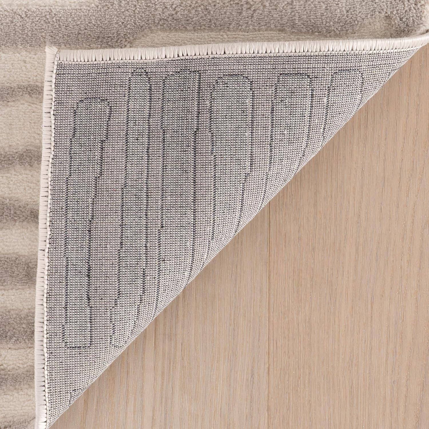 AUCT 22622 - $73 nuLOOM Kailani Cream/Grey Abstract Washable Area Rug, 3' x 5' Grey 3' x 5' (Rectangula - Image 4