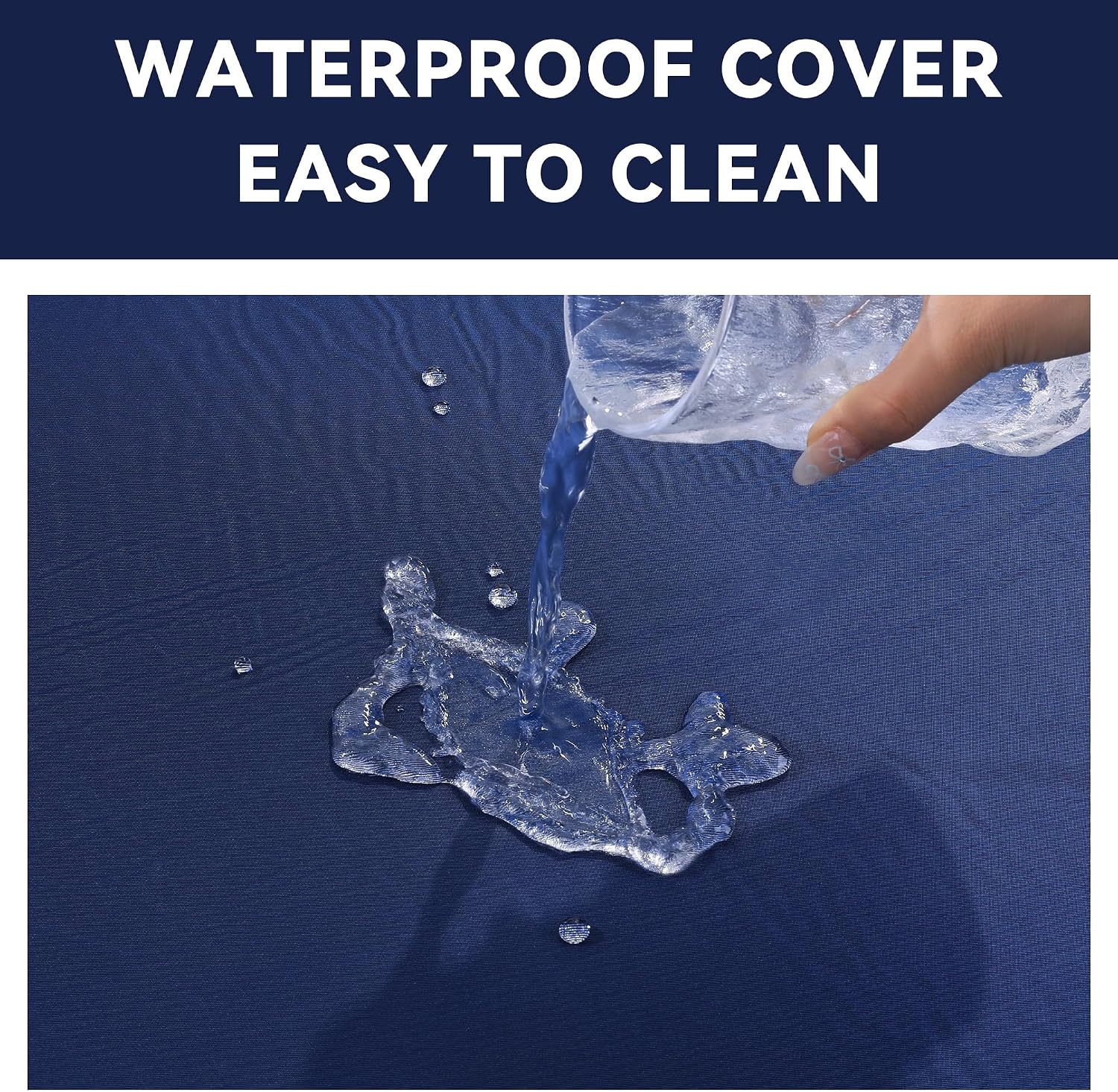 AUCT 21431 - $53 MABOZOO Fall Mats for Elderly, 70"*24"*2" Waterproof Bi-Fold Floor Mat Beveled Bedside - Image 3