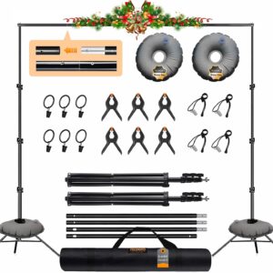 AUCT 22564 - Backdrop Stand, Photo Video Studio 8.5 x10ft Adjustable Support Portable Stand Heavy Duty