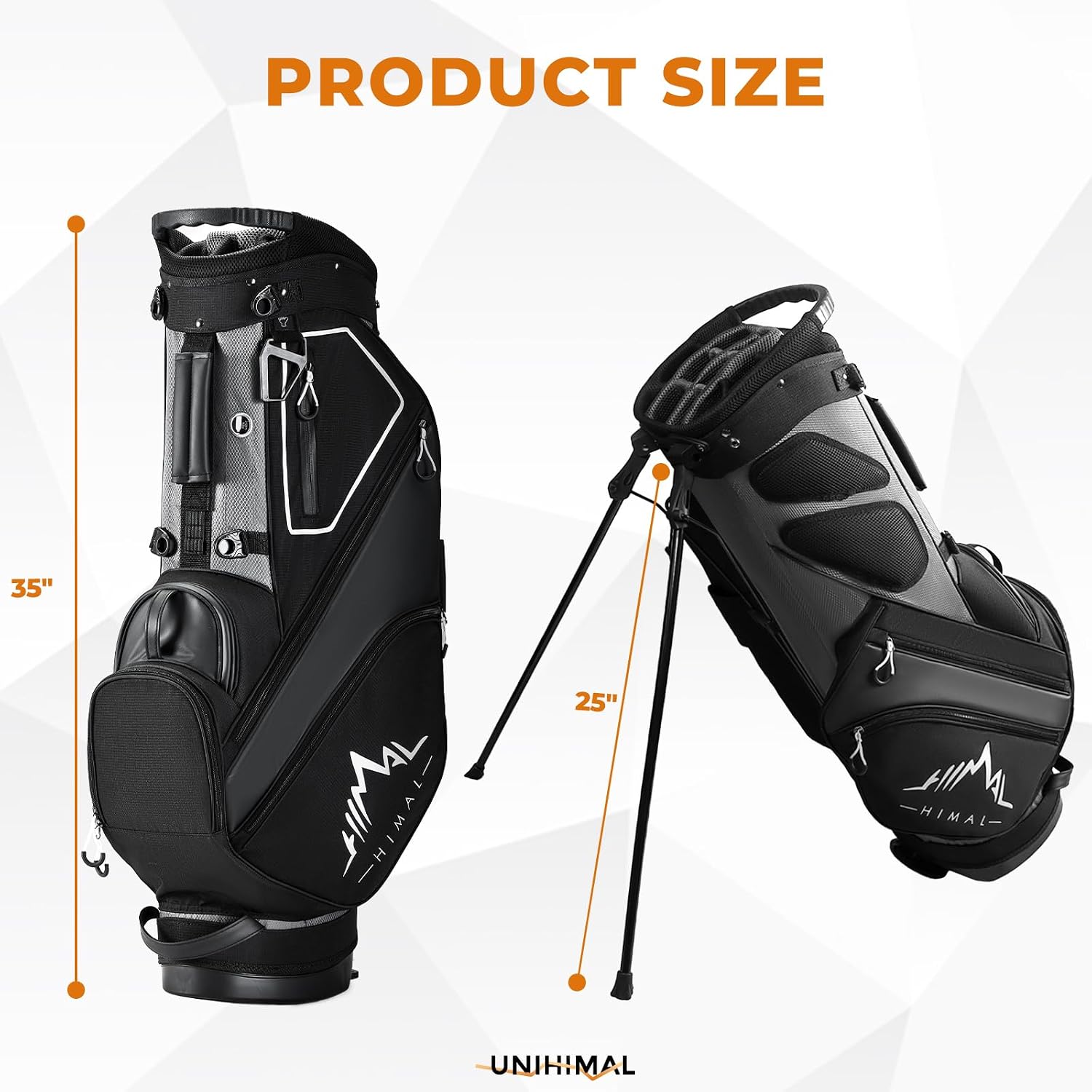 AUCT 20971 - $130 uniHimal 14-Way Golf Stand Bag Lightweight, Magnetic Pocket - Image 2